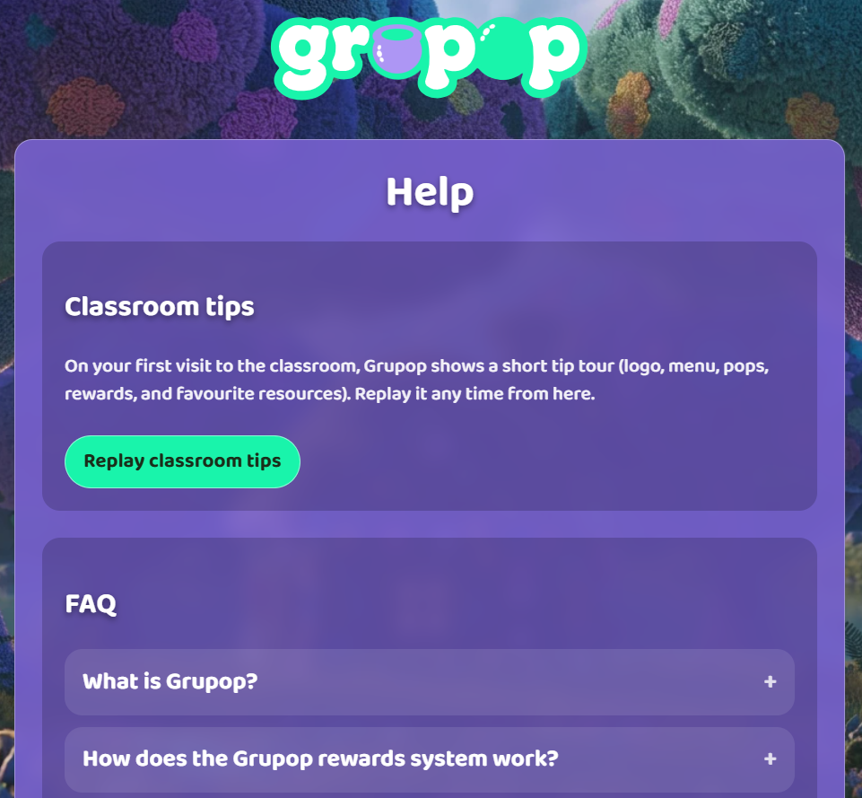 UserGuiding hotspot beacon attached to a classroom UI element